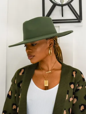 Thyme Fedora Hat || Green