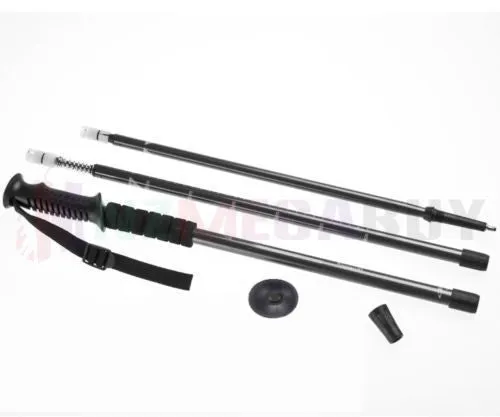 TREKKING POLES WALKING HIKING POLES 2 PCS - Black