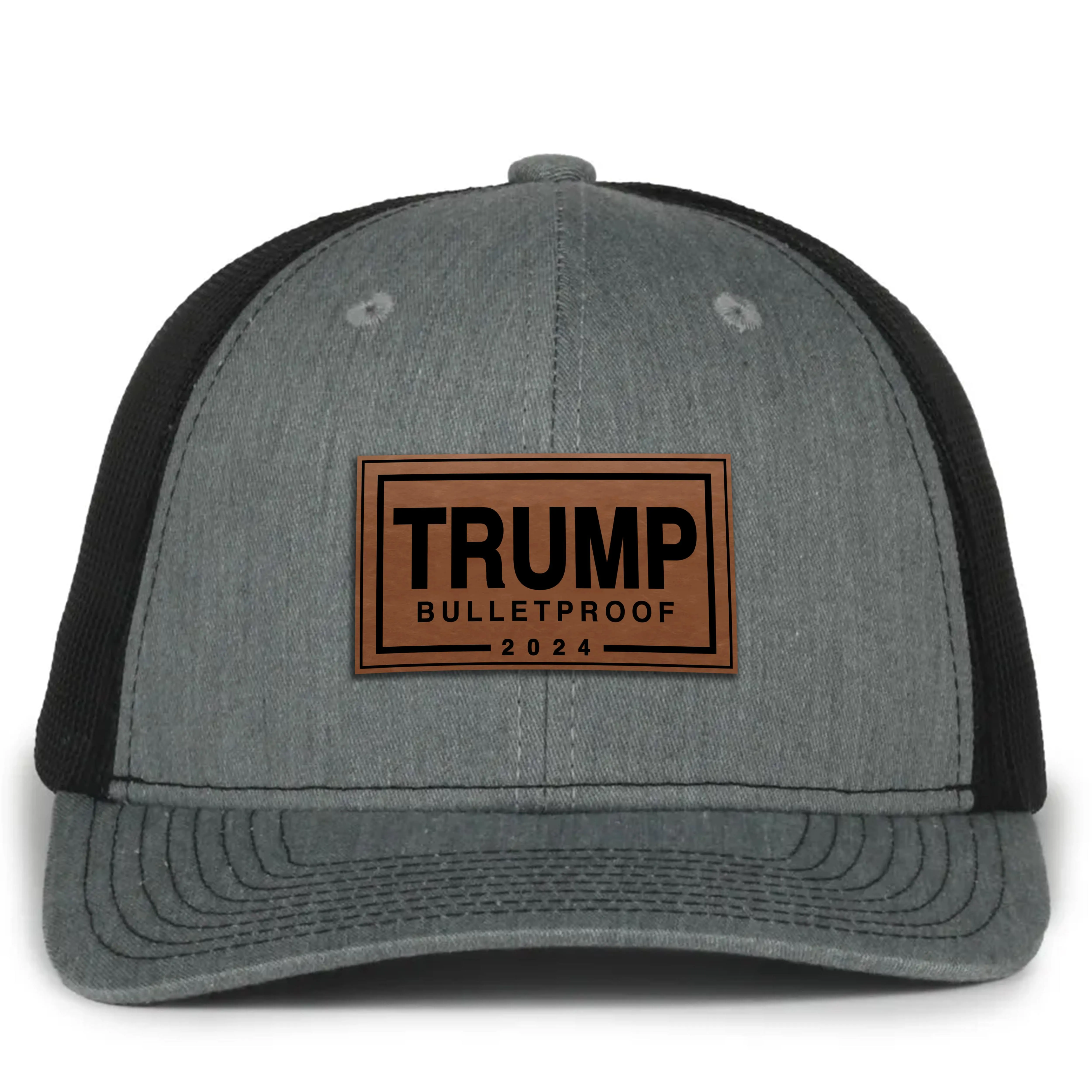 Trump Bulletproof Leather Patch Hat