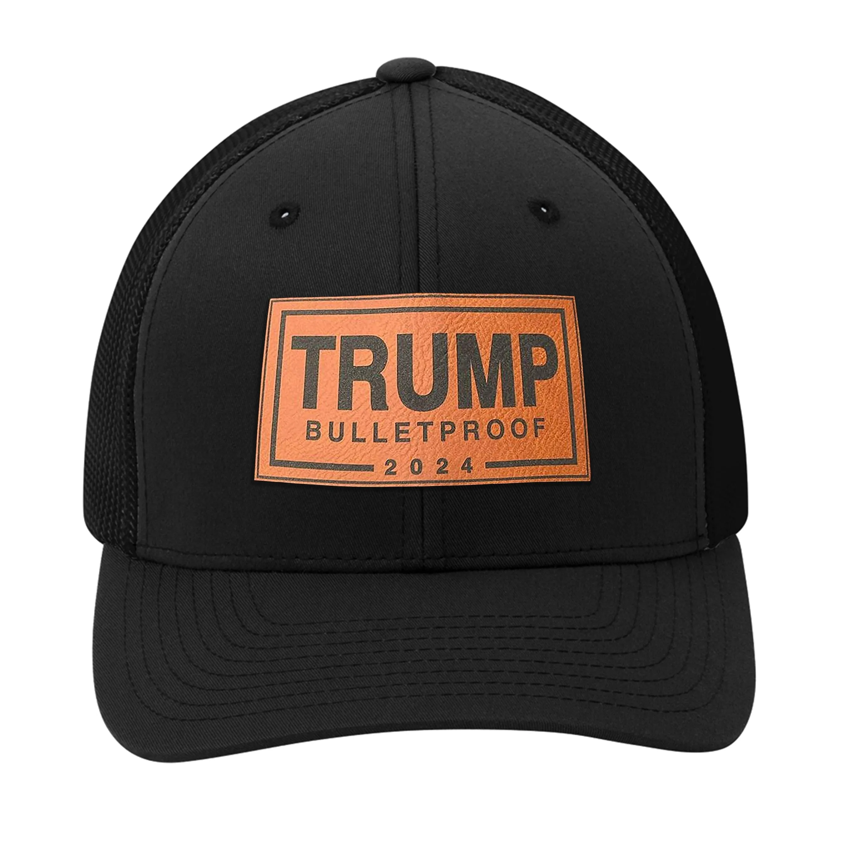 Trump Bulletproof Leather Patch Hat