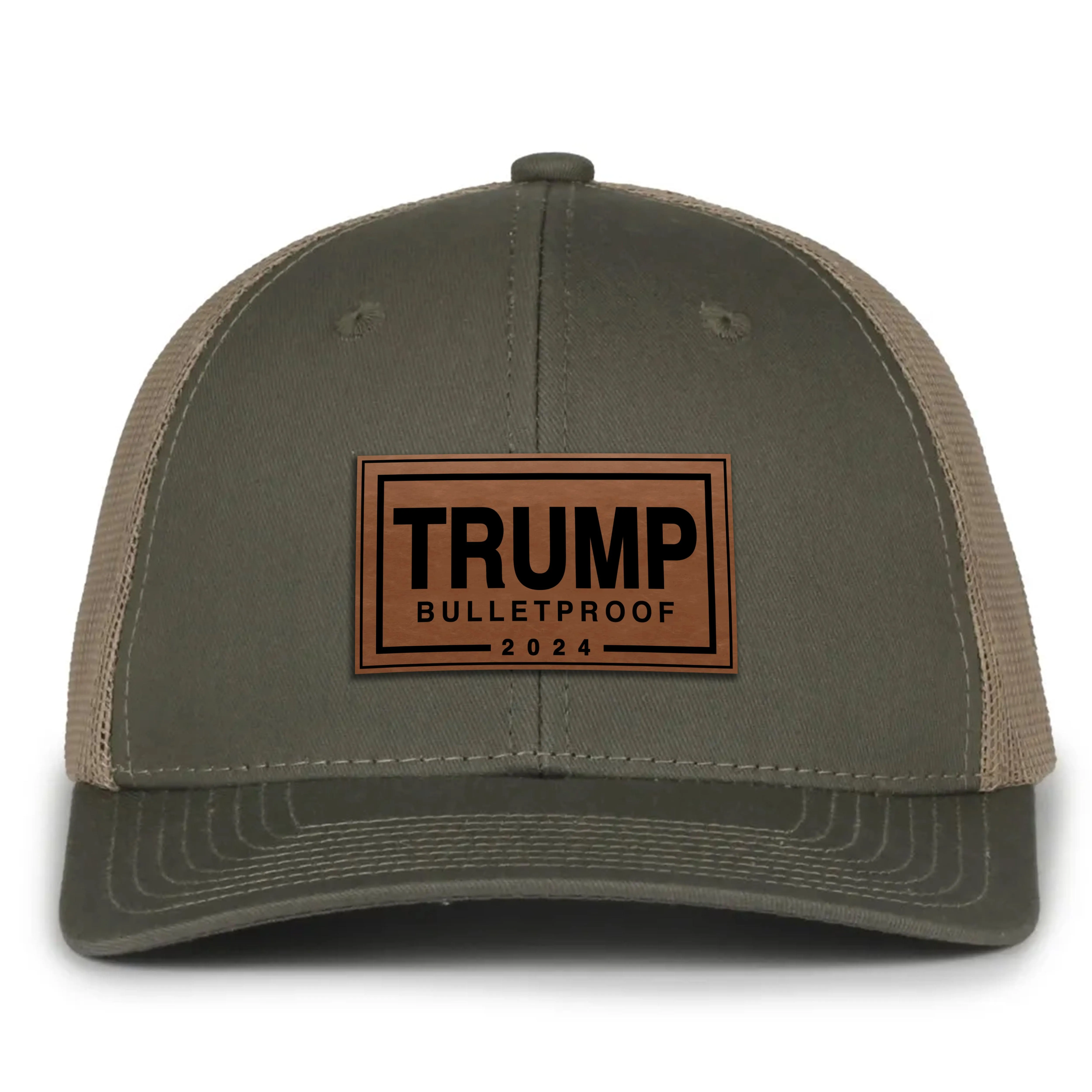 Trump Bulletproof Leather Patch Hat