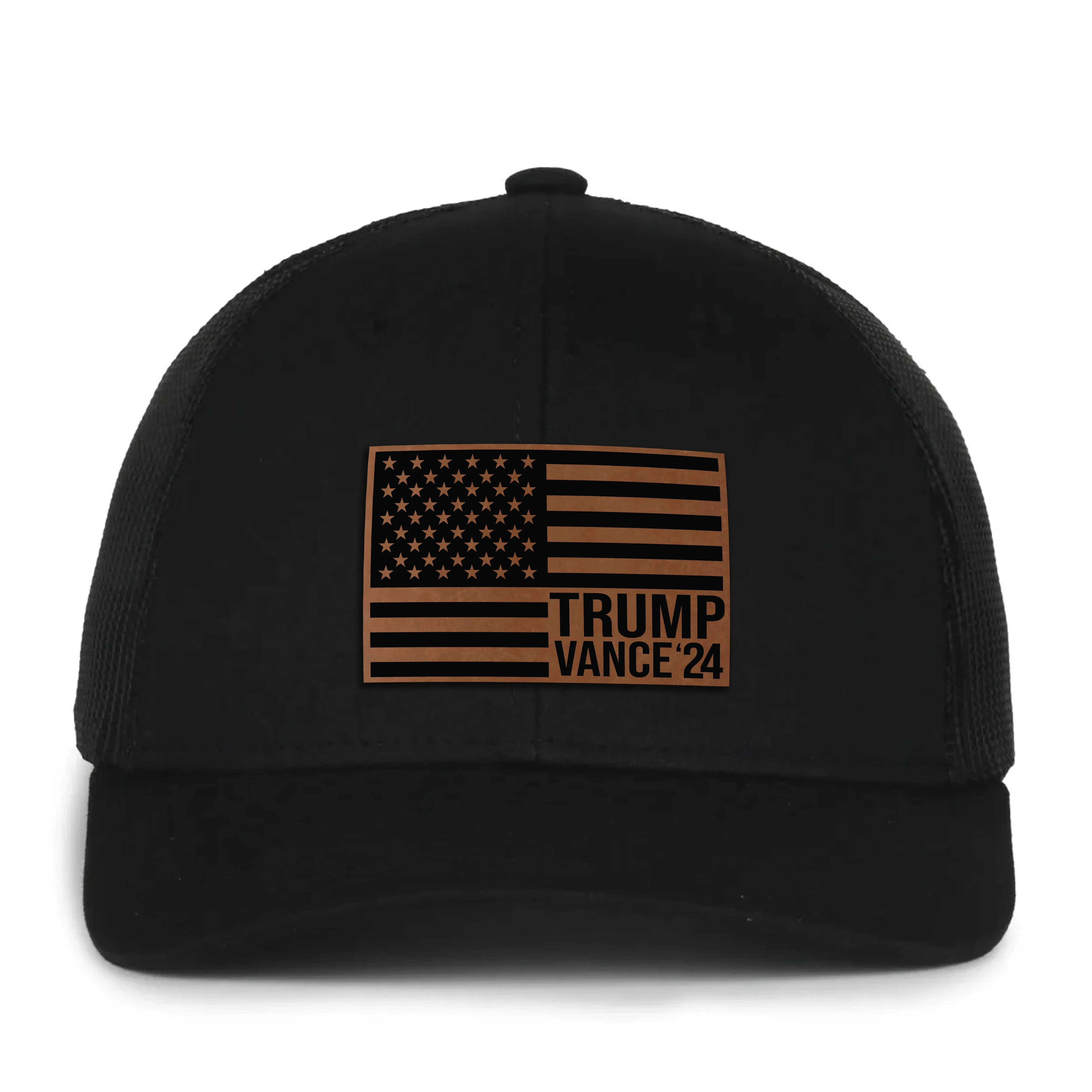 Trump Vance 2024 Leather Patch Hat