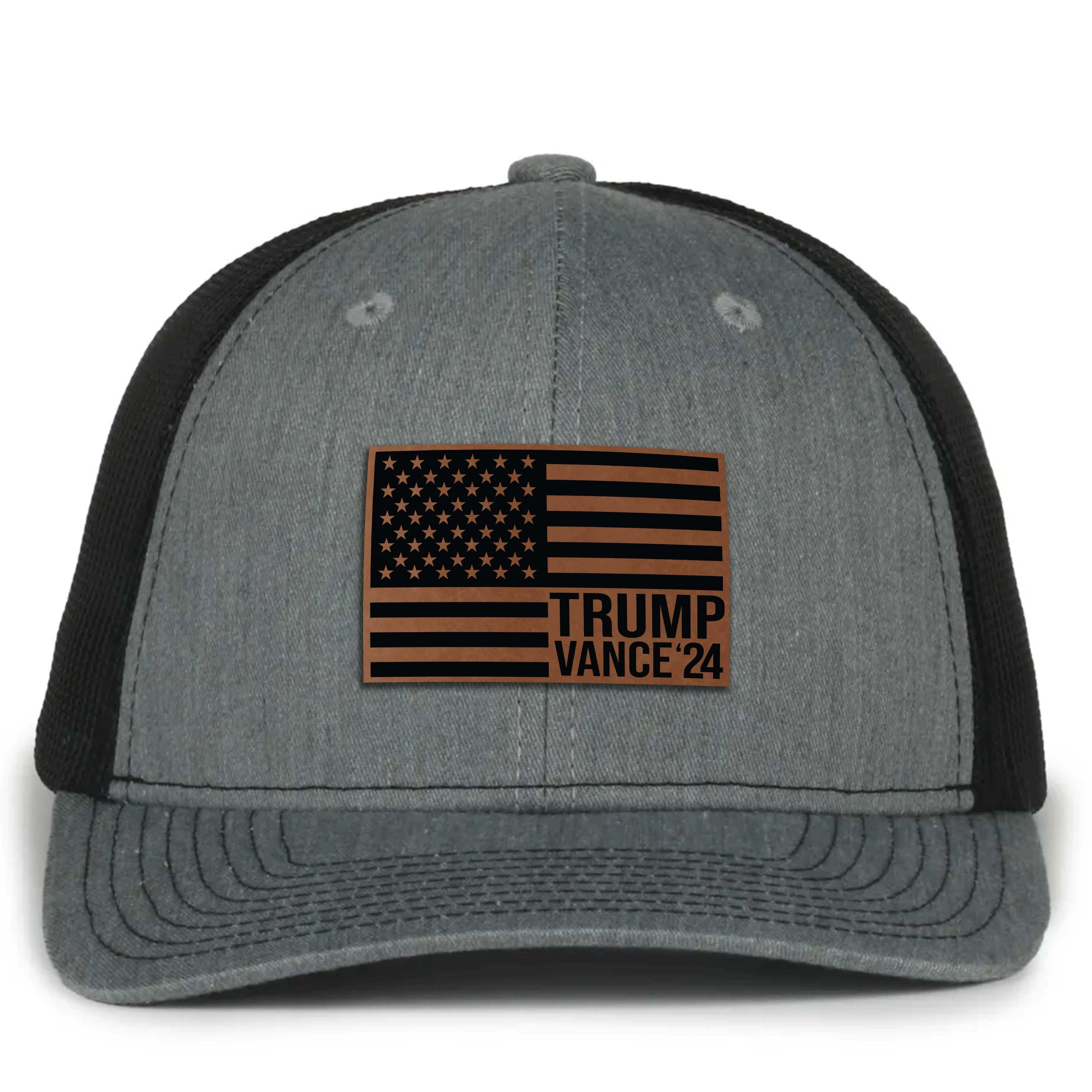 Trump Vance 2024 Leather Patch Hat