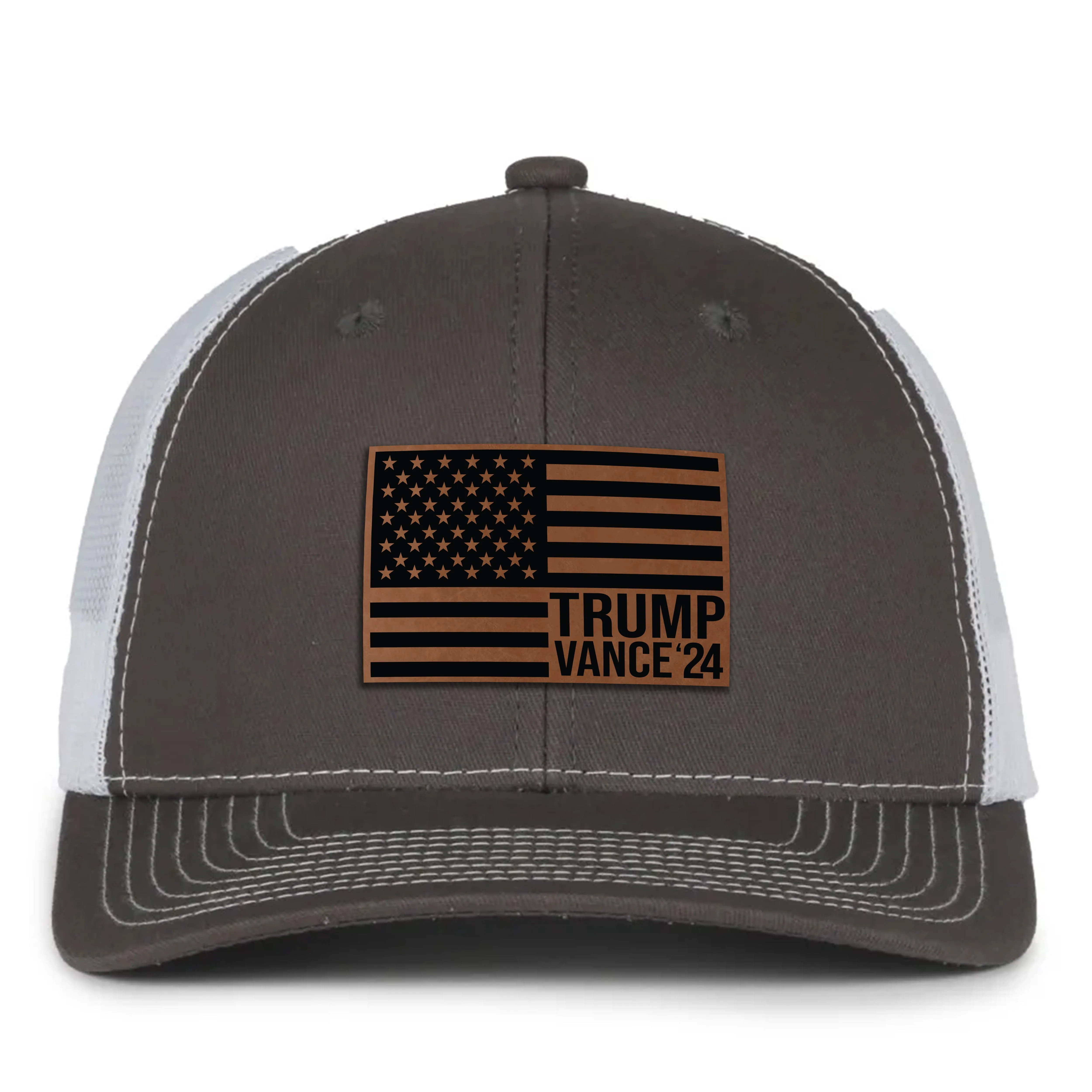 Trump Vance 2024 Leather Patch Hat