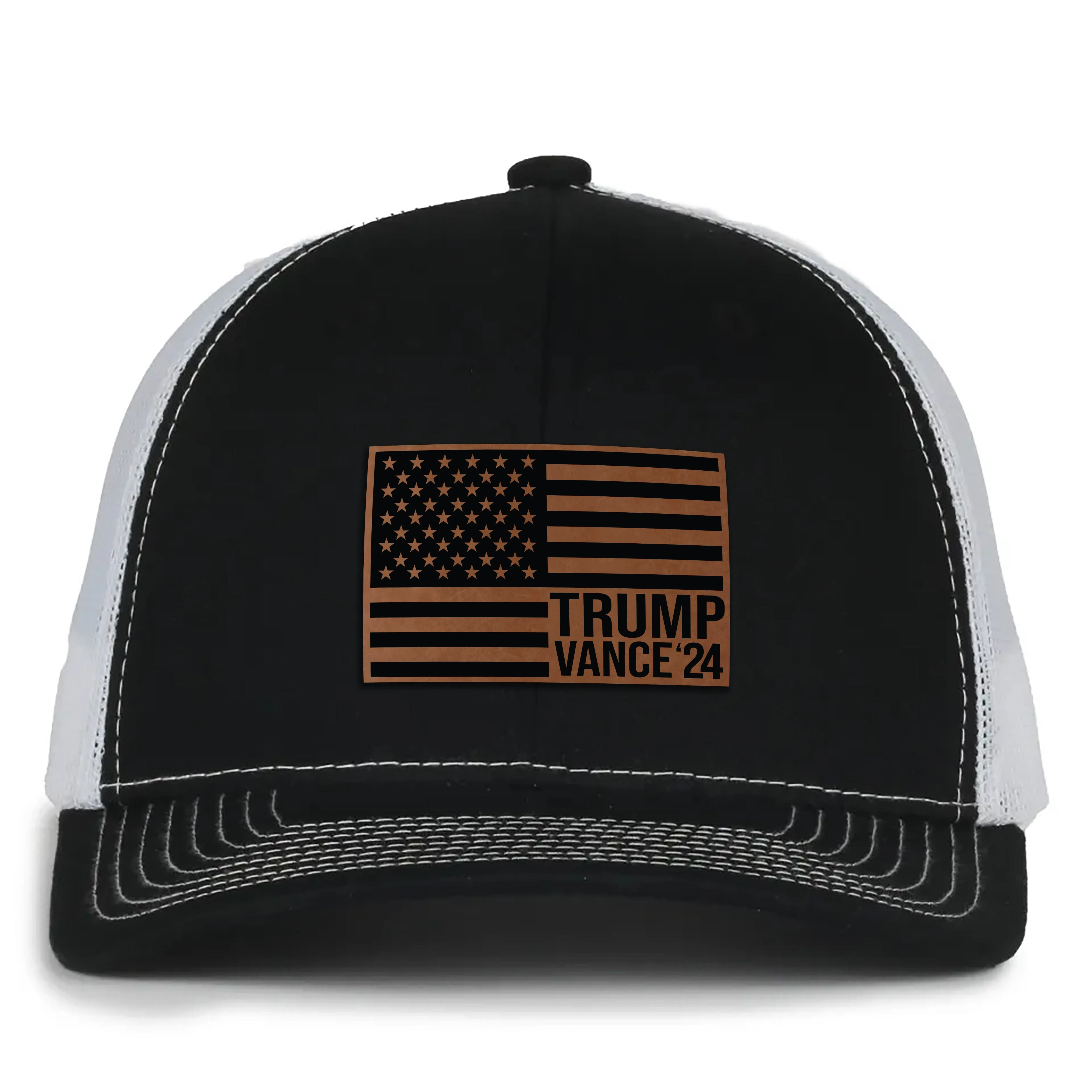 Trump Vance 2024 Leather Patch Hat