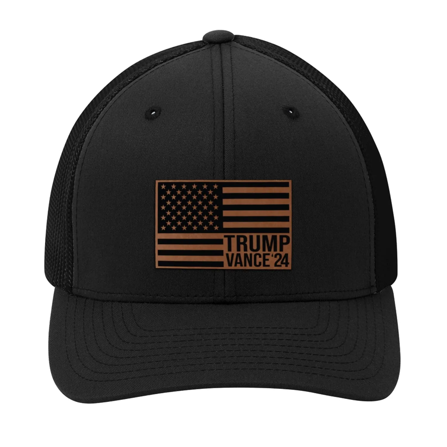 Trump Vance 2024 Leather Patch Hat
