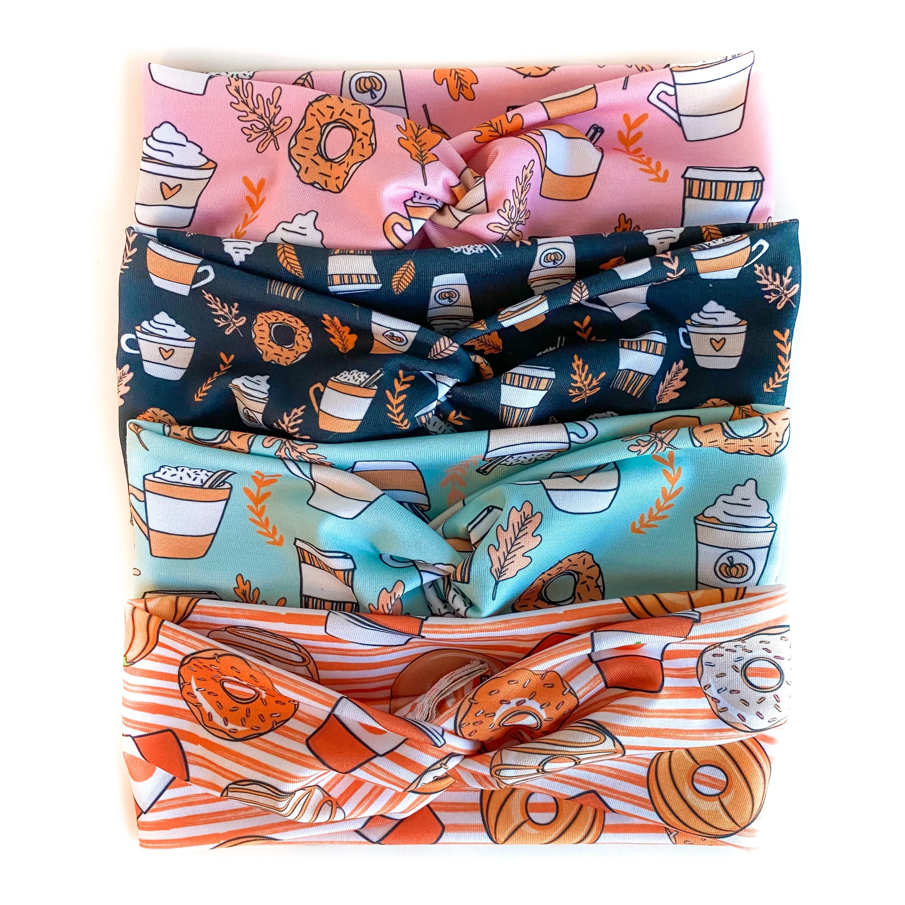 Turquoise Coffee & Donuts Headband