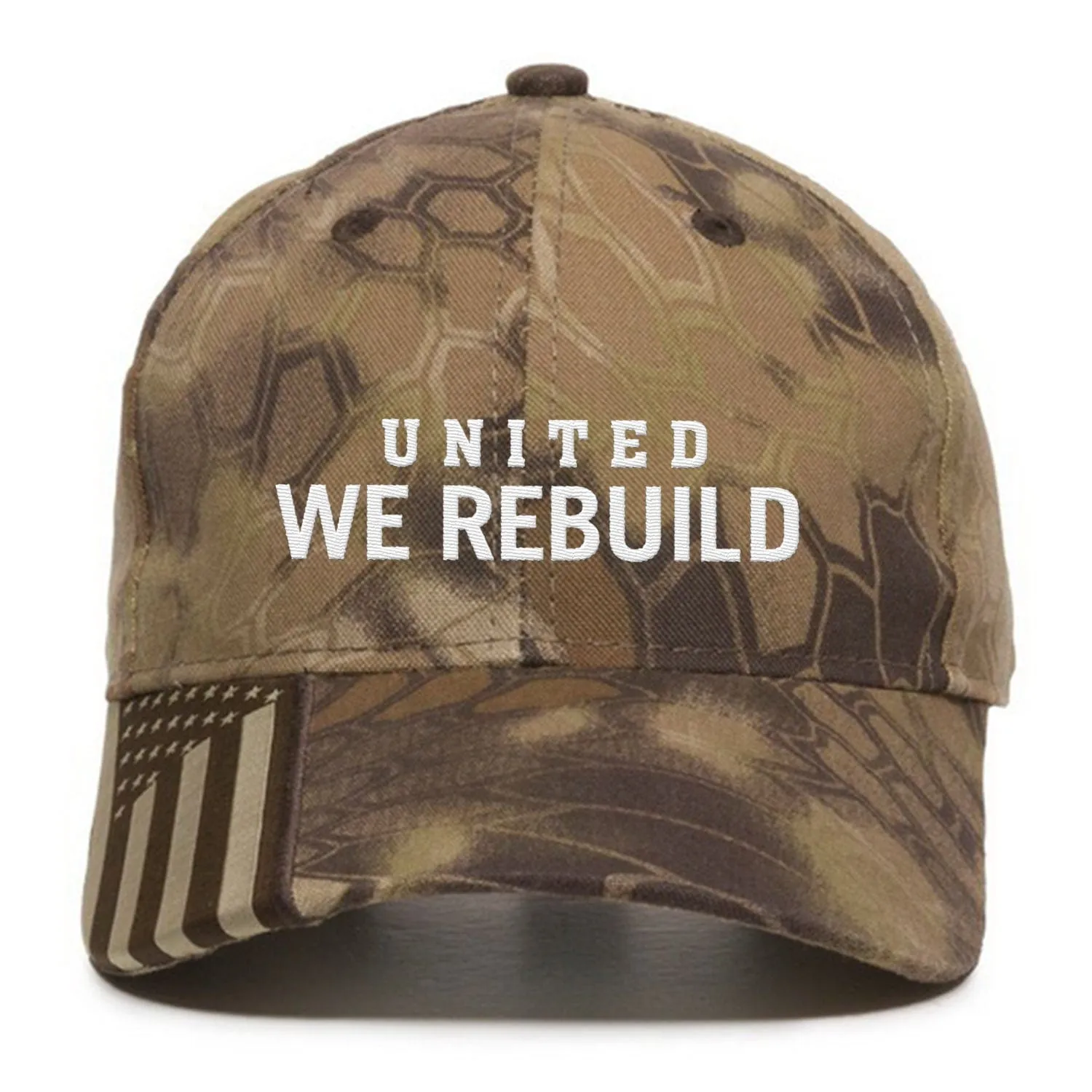 United We Rebuild Premium Embroidered Hat