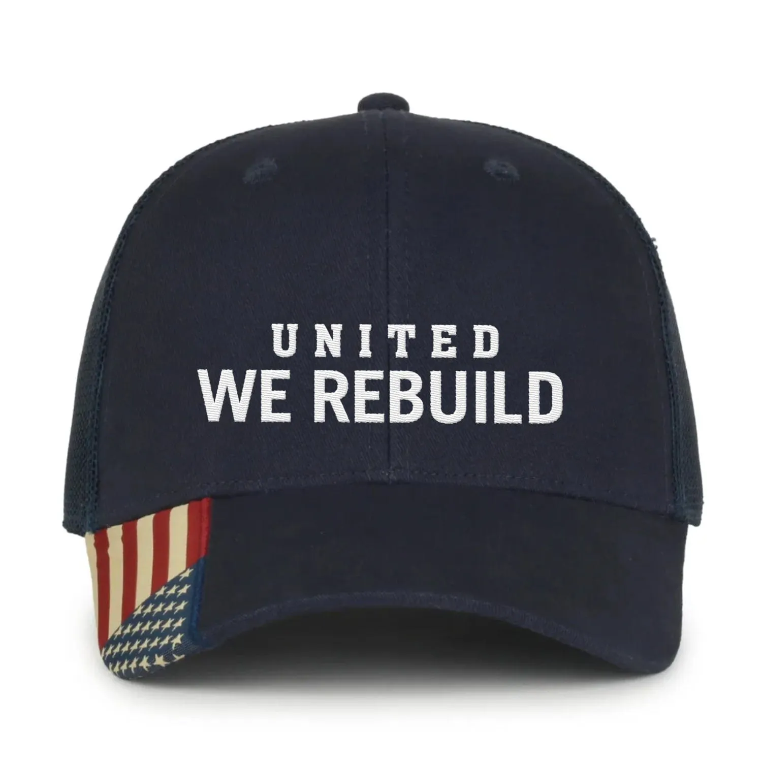United We Rebuild Premium Embroidered Hat