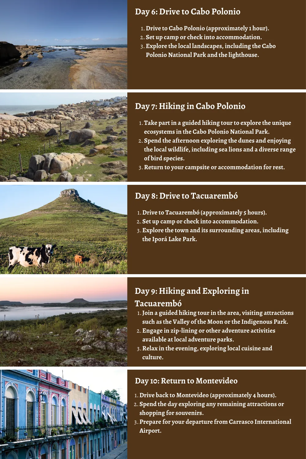Uruguay - Coastal Charms and Cultural Elegance: A 10 Day Itinerary  to Camping, Surfing, Climbing, Hiking, and Zip-Lining