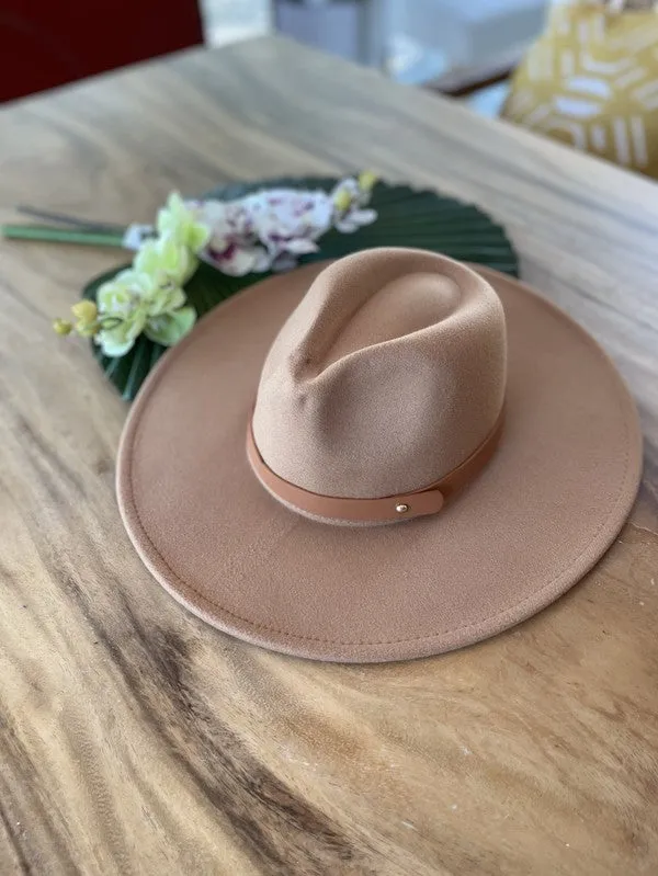 Vegan Felt Leather Band - Panama Hat
