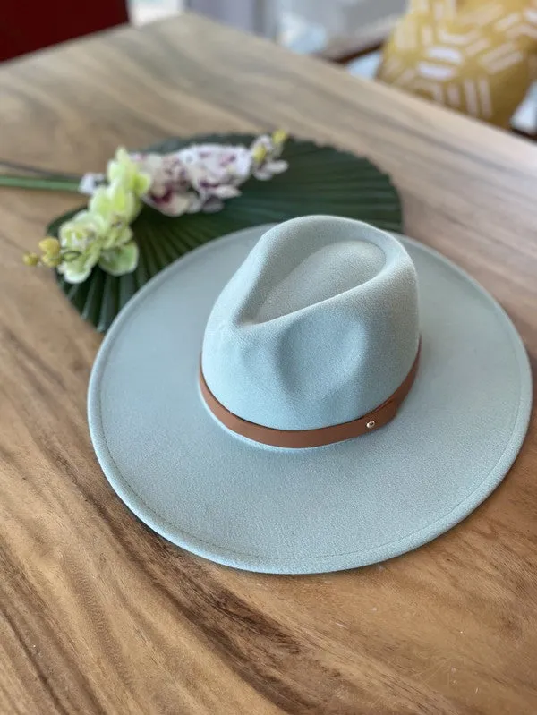Vegan Felt Leather Band - Panama Hat