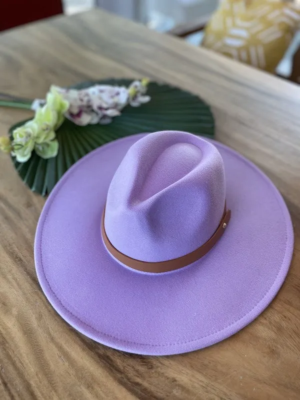 Vegan Felt Leather Band - Panama Hat