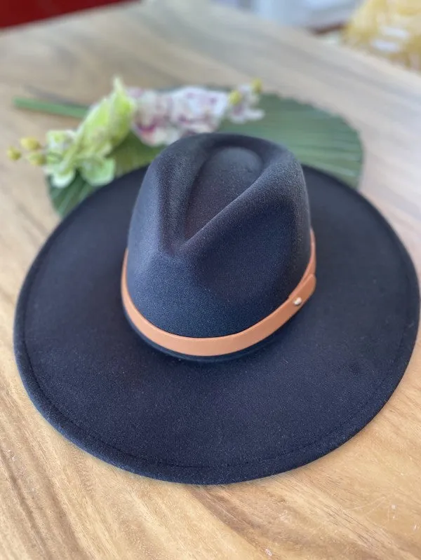 Vegan Felt Leather Band - Panama Hat