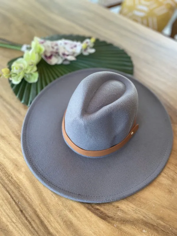 Vegan Felt Leather Band - Panama Hat