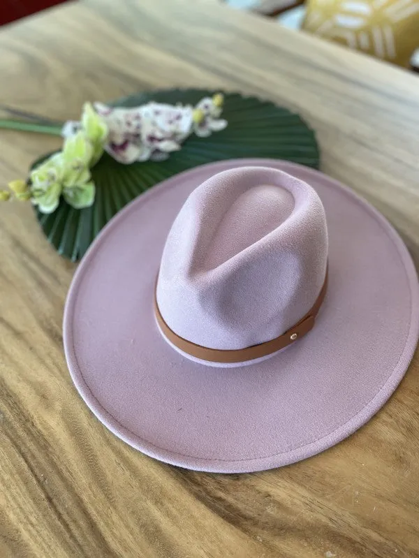 Vegan Felt Leather Band - Panama Hat