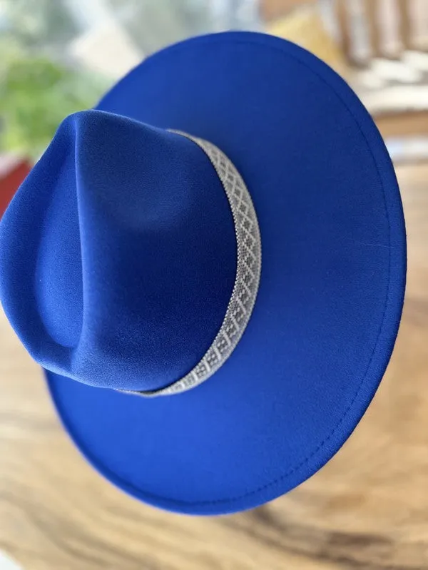 Vegan Felt Printed Band - Panama Hat