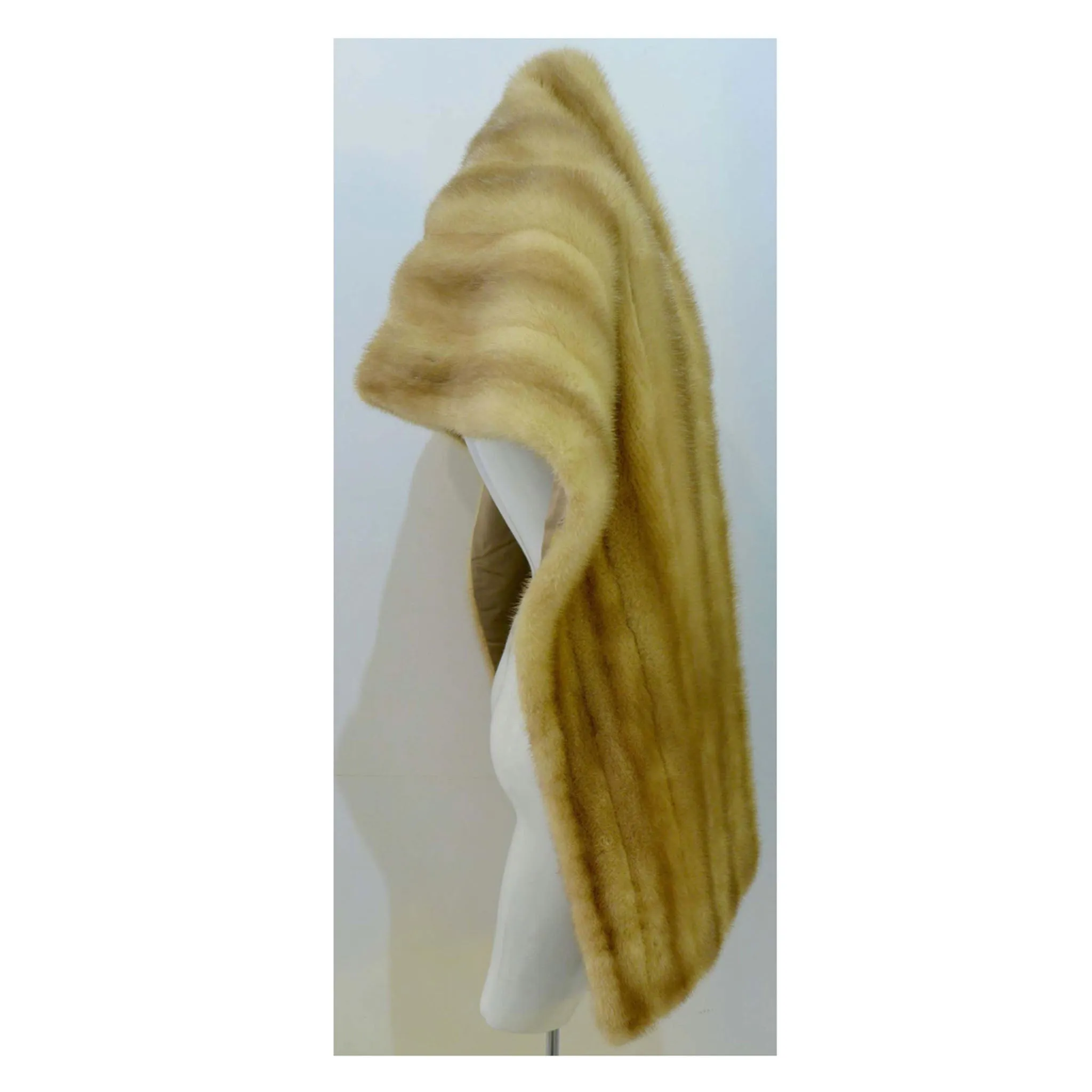 VINTAGE Custome Ava Blonde Mink Fling