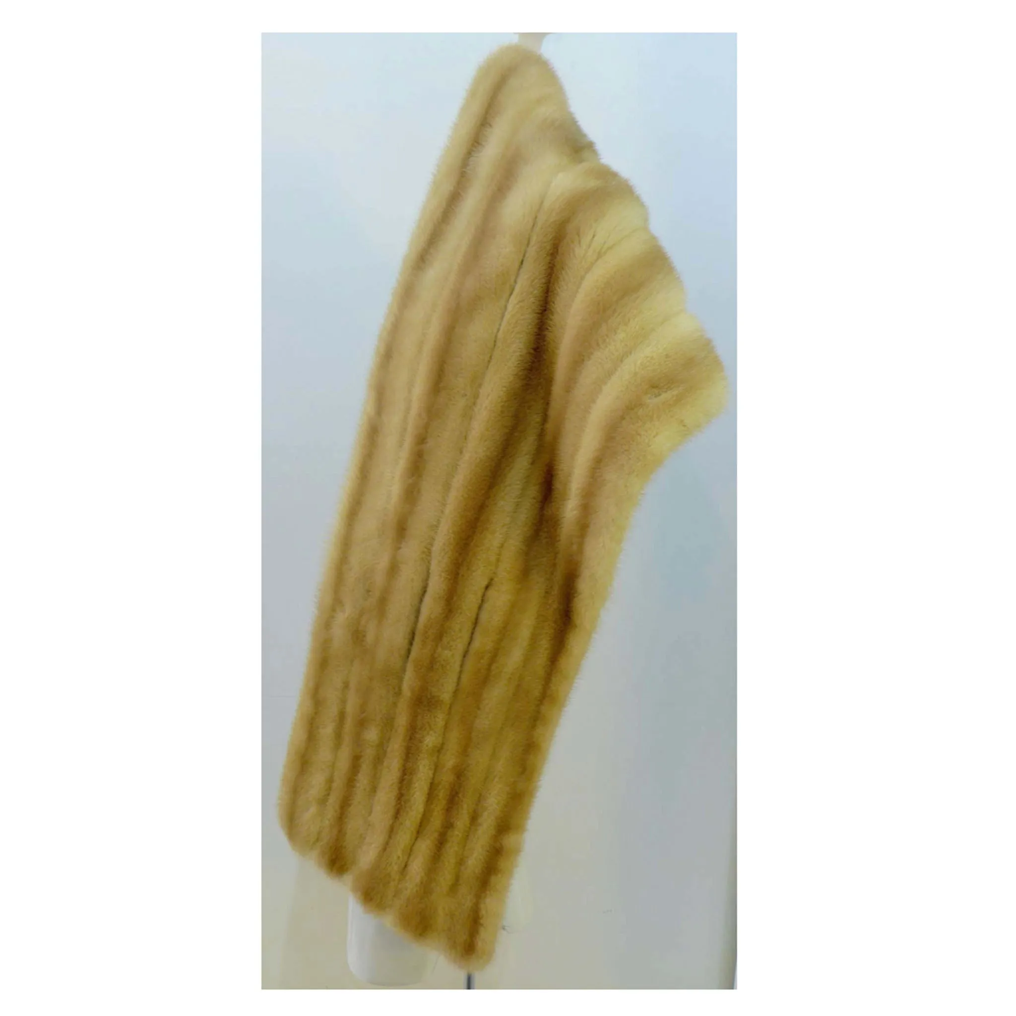 VINTAGE Custome Ava Blonde Mink Fling