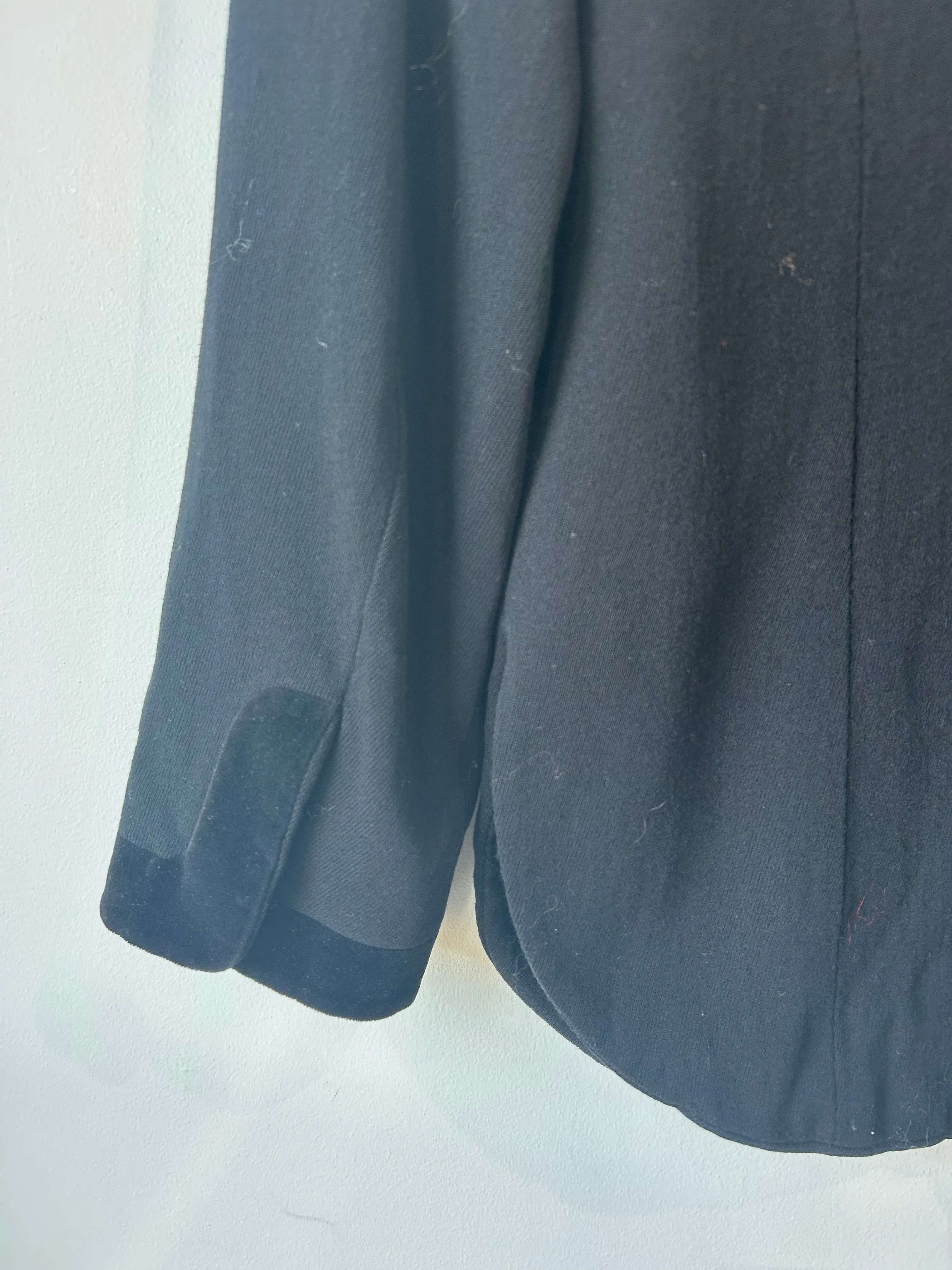 Vintage Kenzo Black Jacket with Velvet Collar