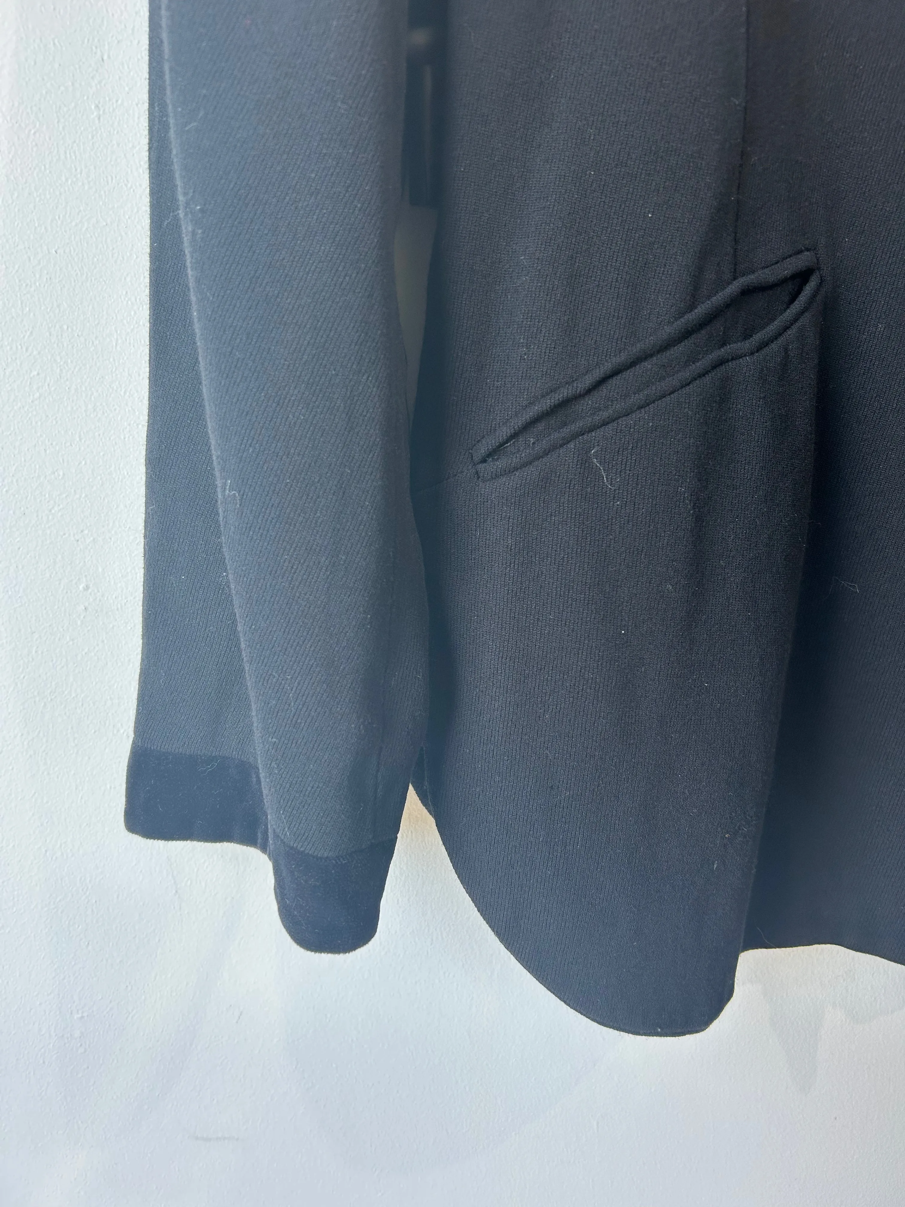 Vintage Kenzo Black Jacket with Velvet Collar