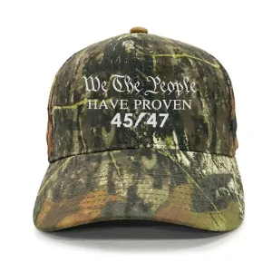 We The People Have Proven 45 47 Premium Embroidered Hat (AM25)
