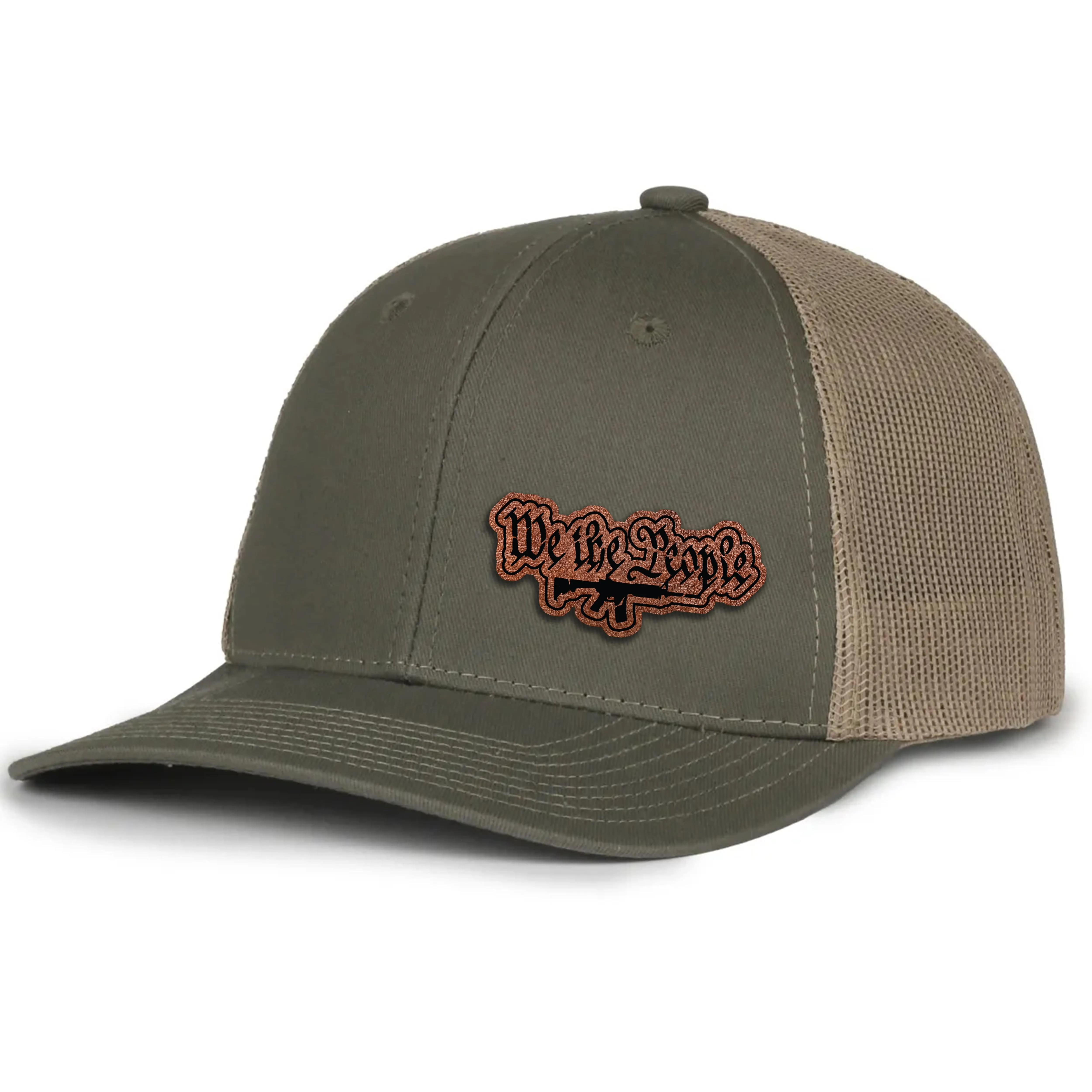 We The People Leather Patch Hat