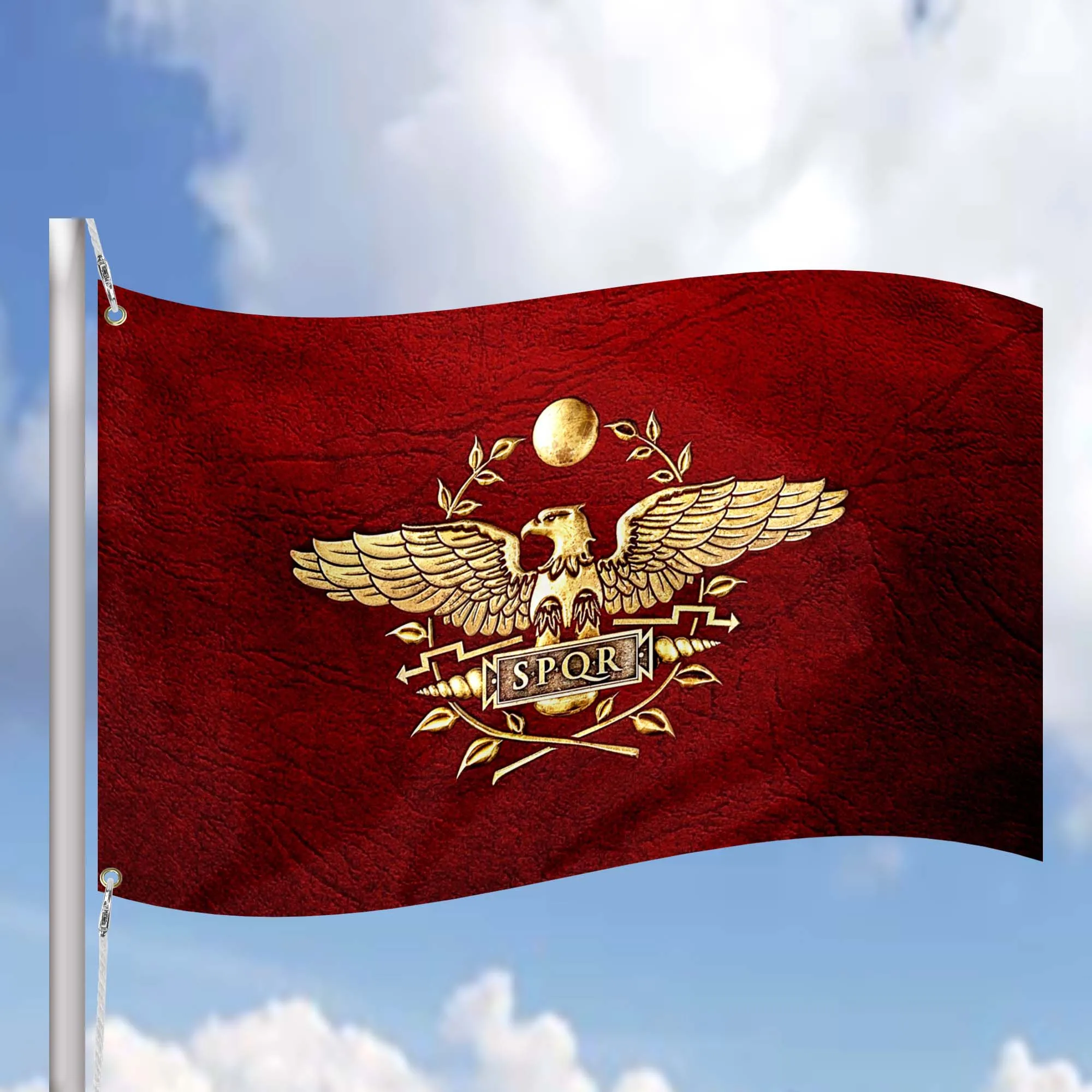 Western Roman Empire SPQR Flag Banner