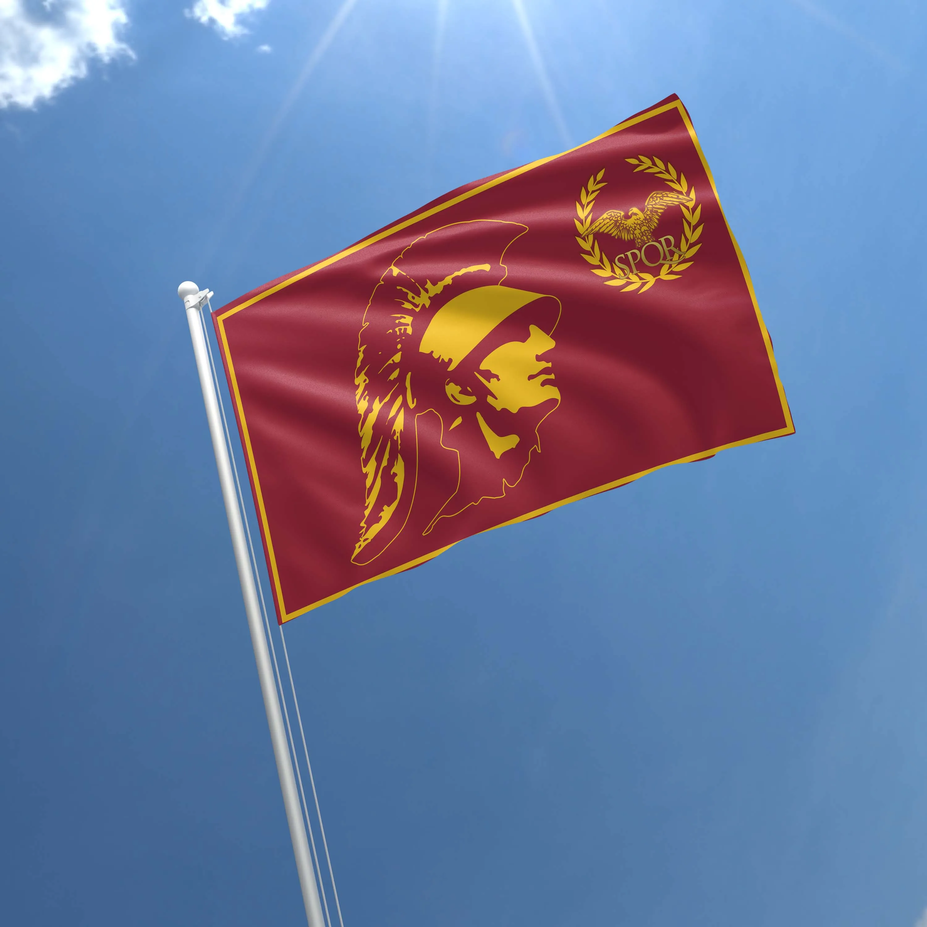 Western Roman Empire SPQR Flag Banner