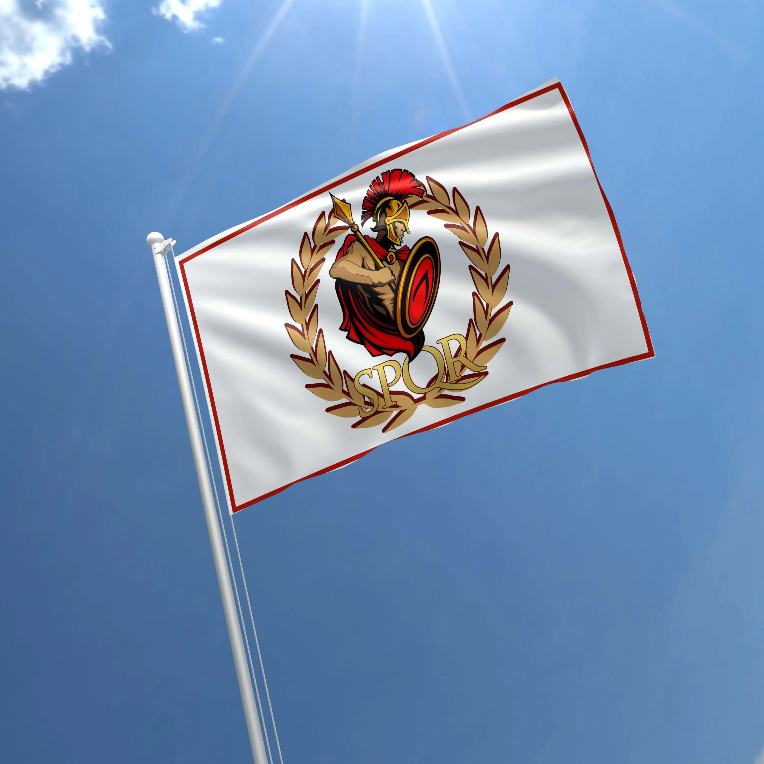 Western Roman Empire SPQR Flag Banner