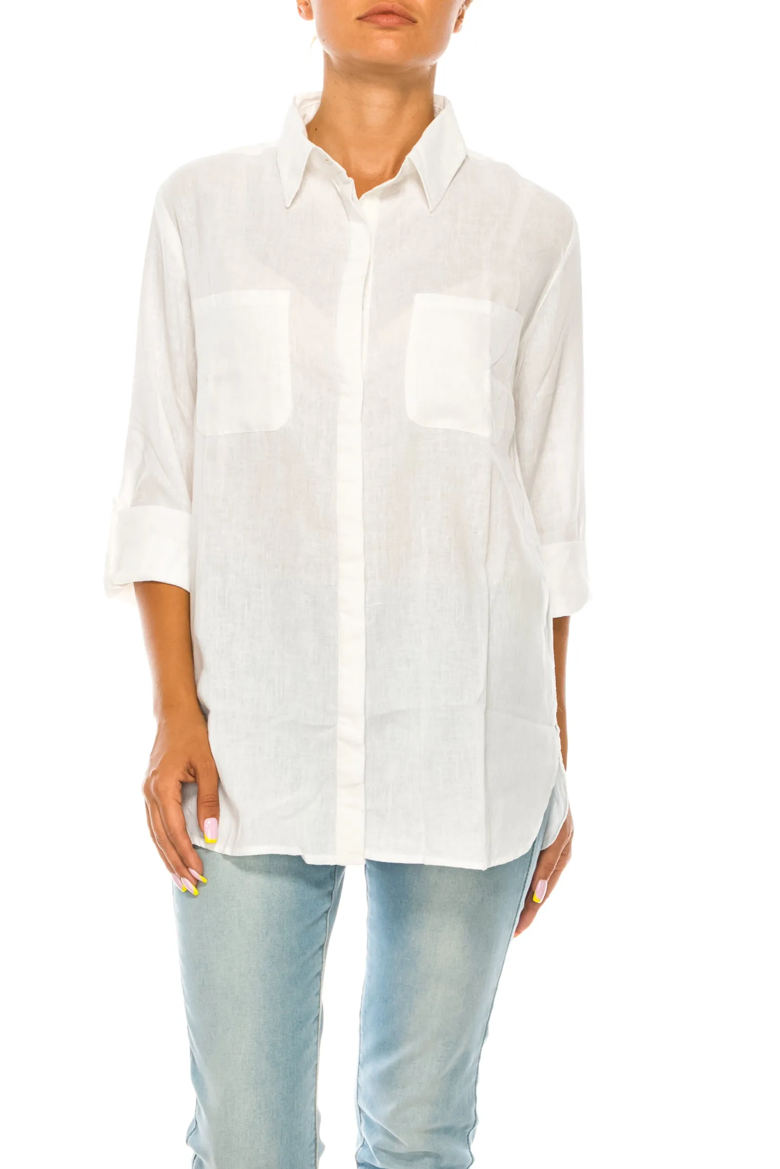 White Linen Shirt