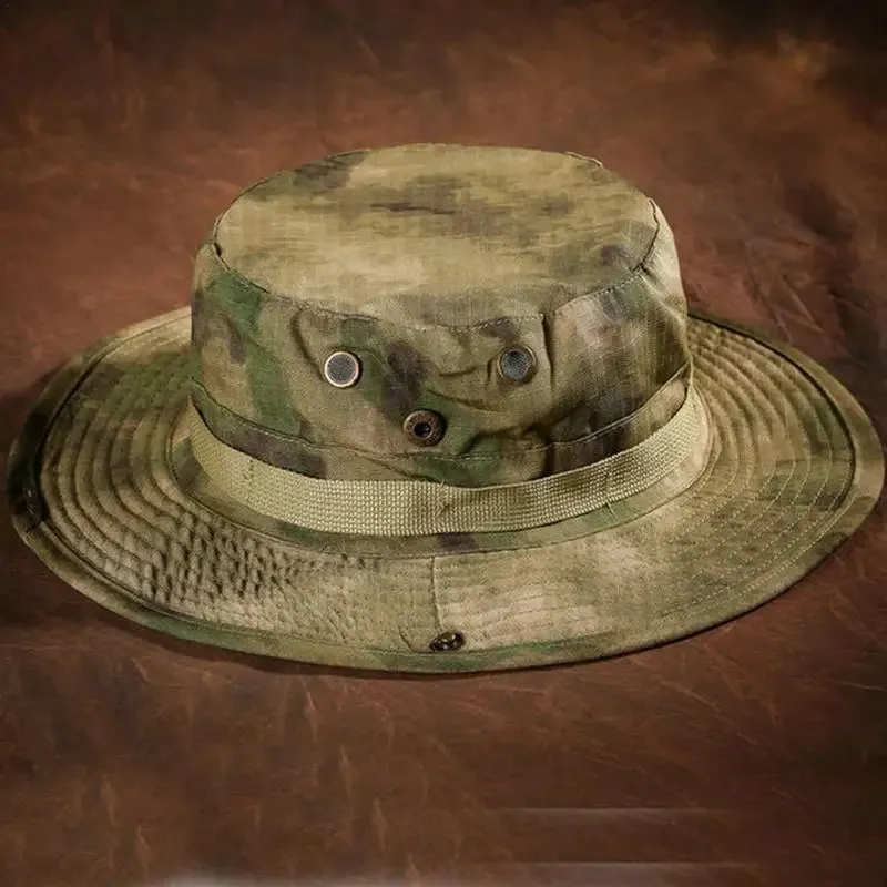 Wide Brim Boonie Hat Outdoor Wide Brim Sun Protect Hat Outdoor Summer Wide Brim Boonie Hat Hunting Camo Sun For Men Or Women