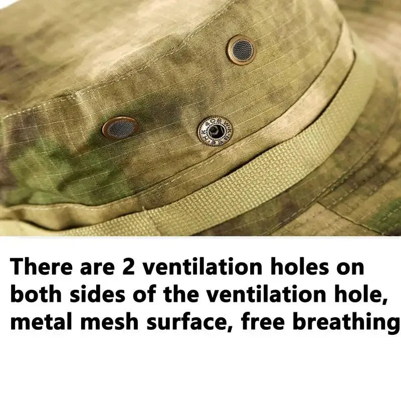 Wide Brim Boonie Hat Outdoor Wide Brim Sun Protect Hat Outdoor Summer Wide Brim Boonie Hat Hunting Camo Sun For Men Or Women
