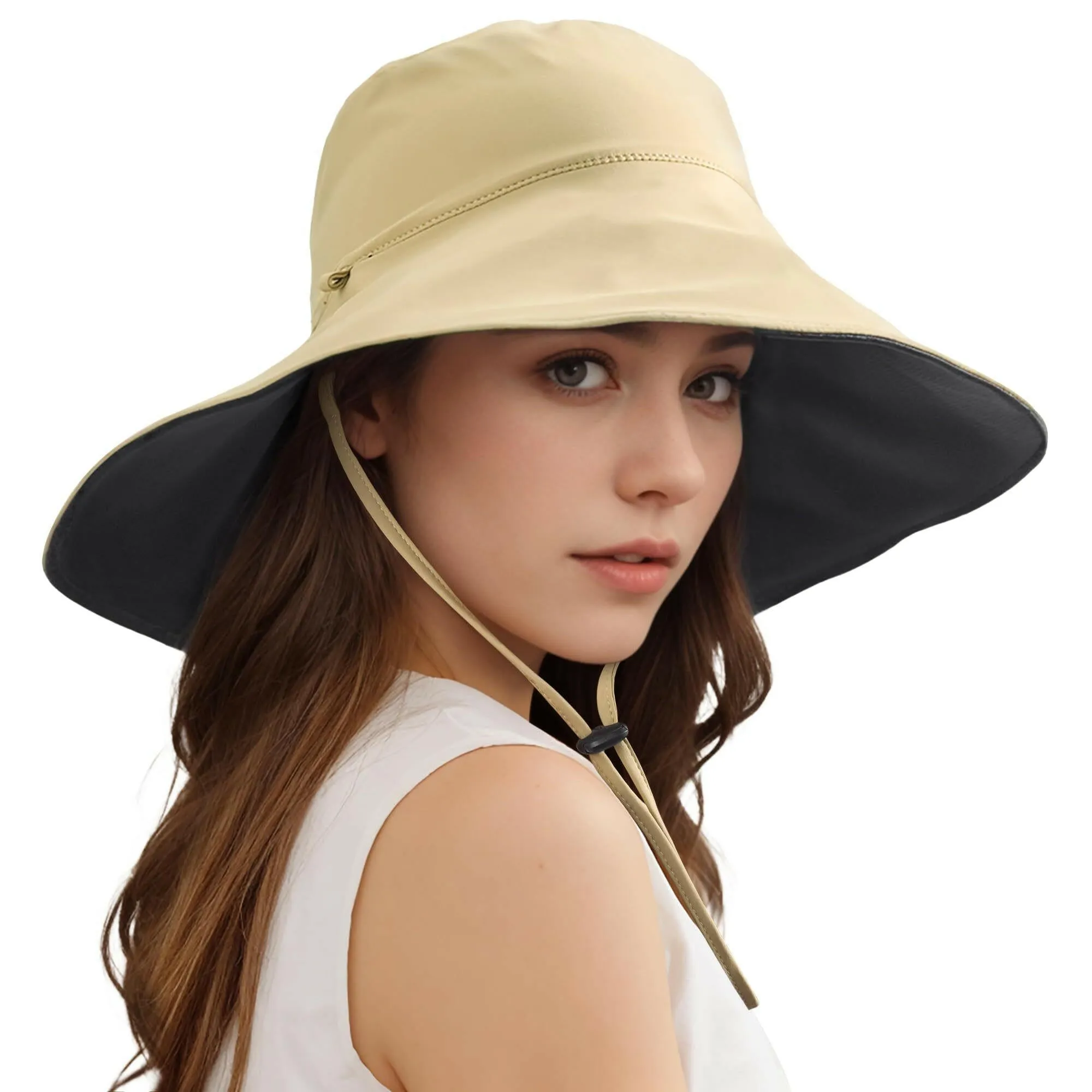 Wide Brim Sun Hats for Women & Men – Double-Sided Fishing Hats, Cooling Bucket Hat for Beach, Hiking & Outdoor Activities