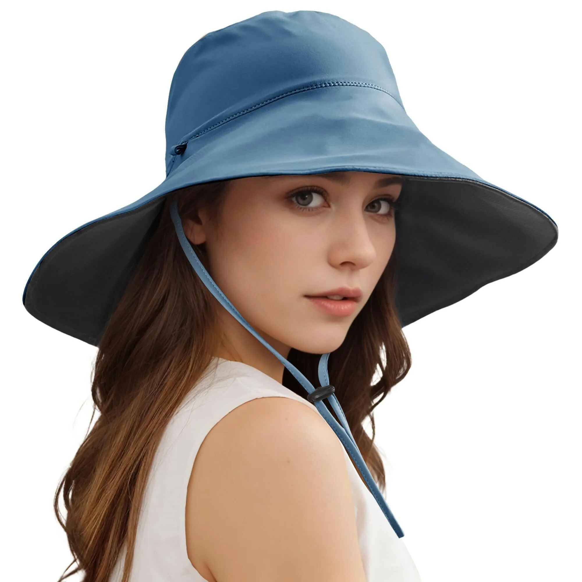 Wide Brim Sun Hats for Women & Men – Double-Sided Fishing Hats, Cooling Bucket Hat for Beach, Hiking & Outdoor Activities