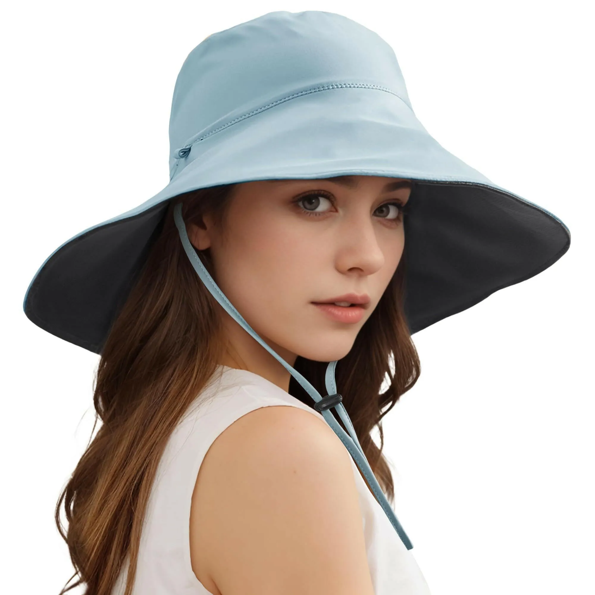 Wide Brim Sun Hats for Women & Men – Double-Sided Fishing Hats, Cooling Bucket Hat for Beach, Hiking & Outdoor Activities
