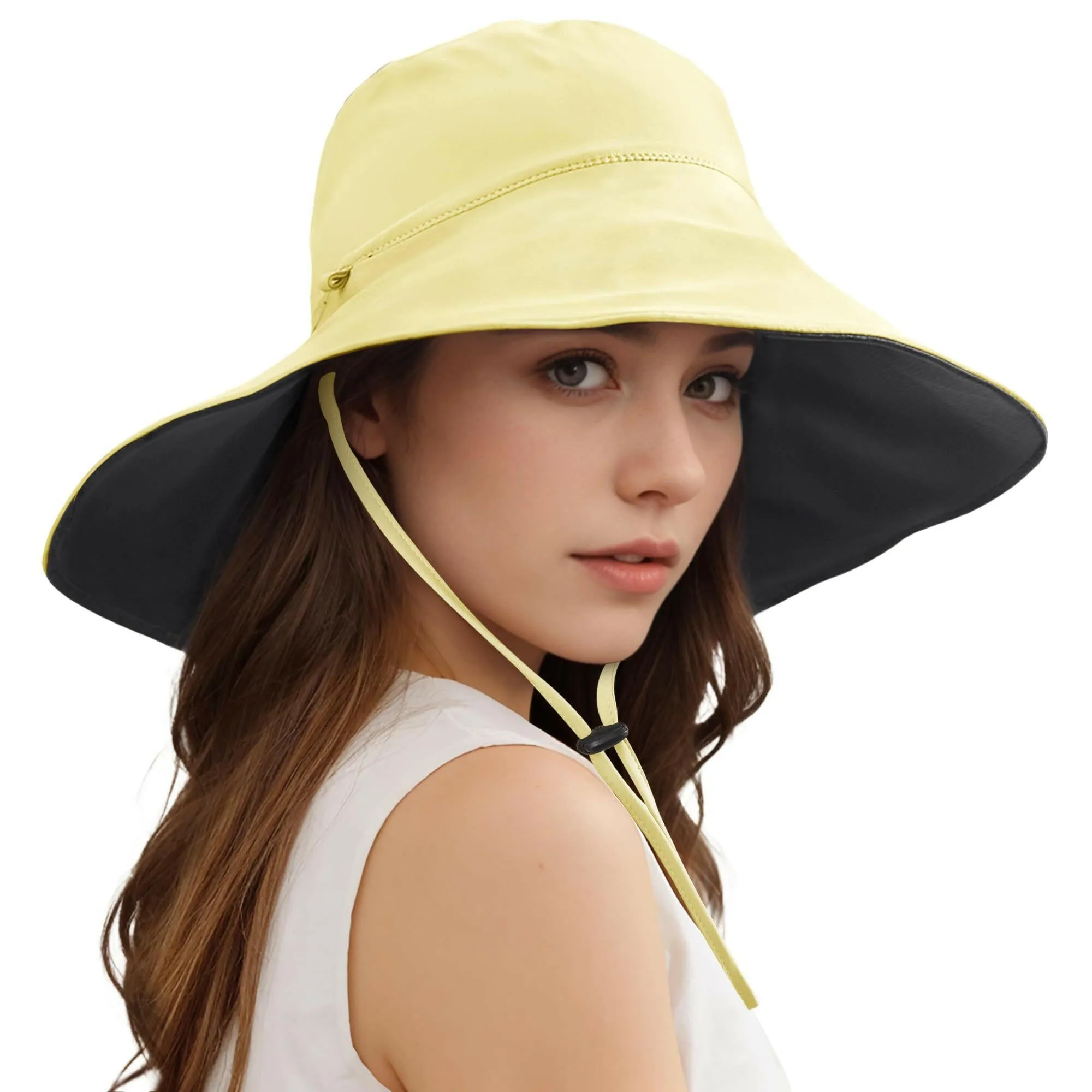 Wide Brim Sun Hats for Women & Men – Double-Sided Fishing Hats, Cooling Bucket Hat for Beach, Hiking & Outdoor Activities