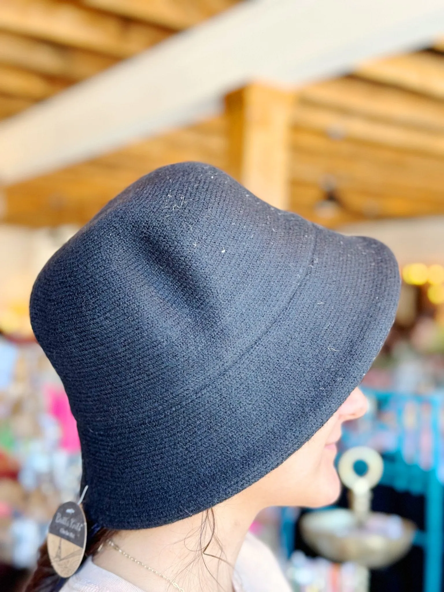 Women's Cloche Hat- Black