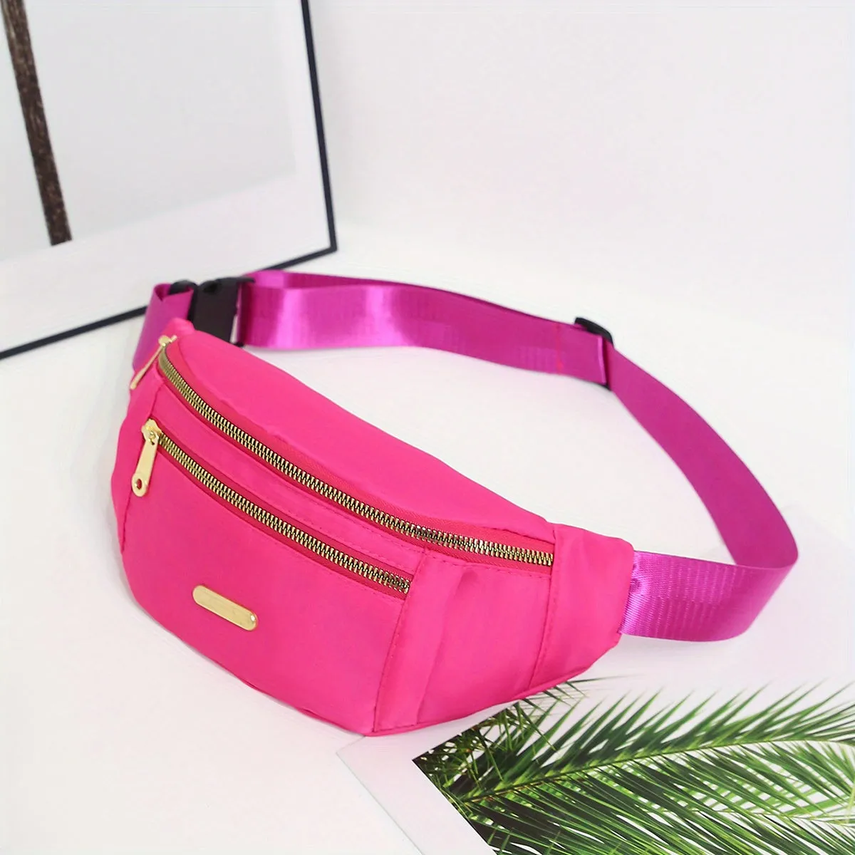 Women's Portable Sports Waist Bag - Multi-Layer Mobile Phone Storage Fanny Pack For Outdoor Camping, Hiking, And Traveling