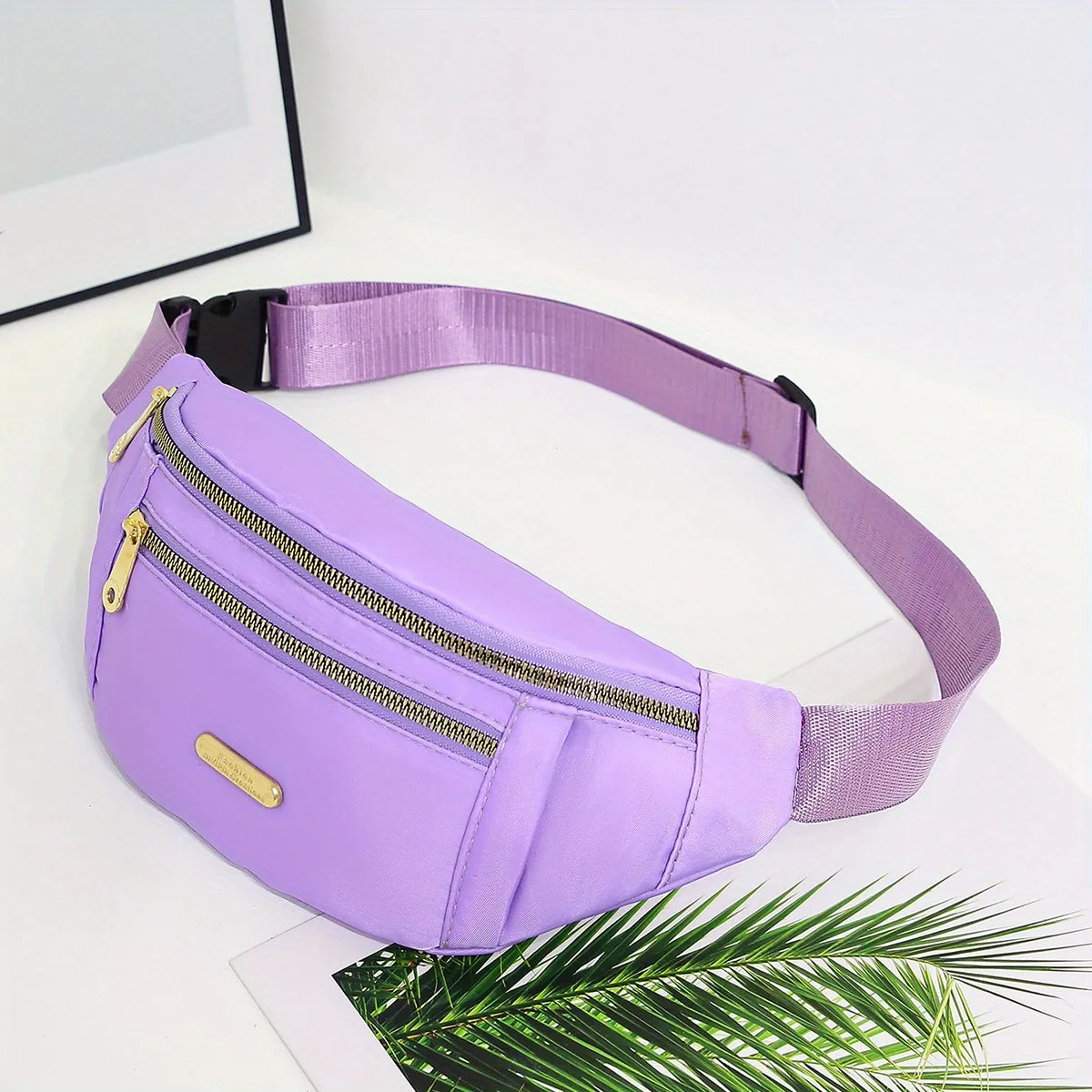 Women's Portable Sports Waist Bag - Multi-Layer Mobile Phone Storage Fanny Pack For Outdoor Camping, Hiking, And Traveling