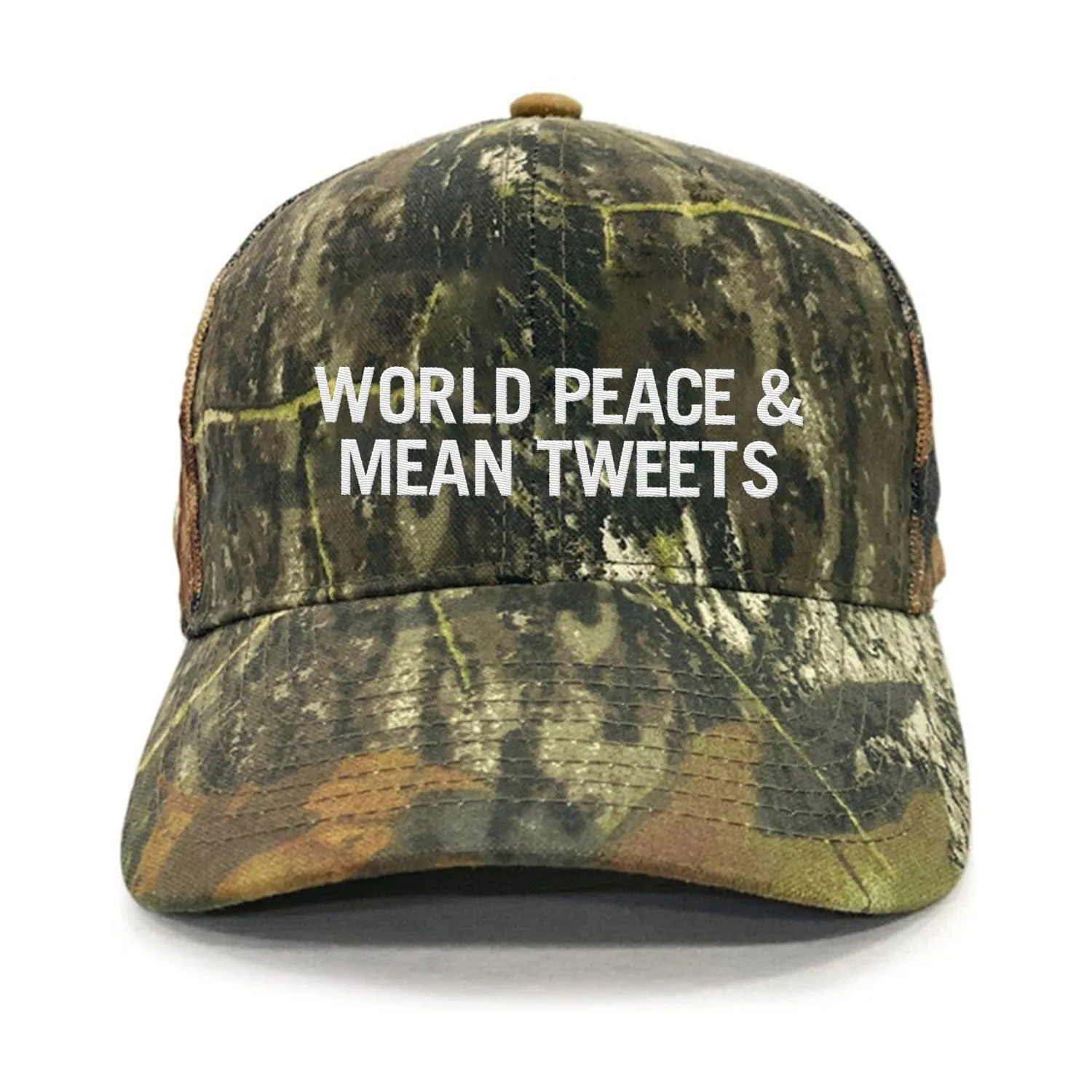 World Peace And Mean Tweets Premium Embroidered Hat
