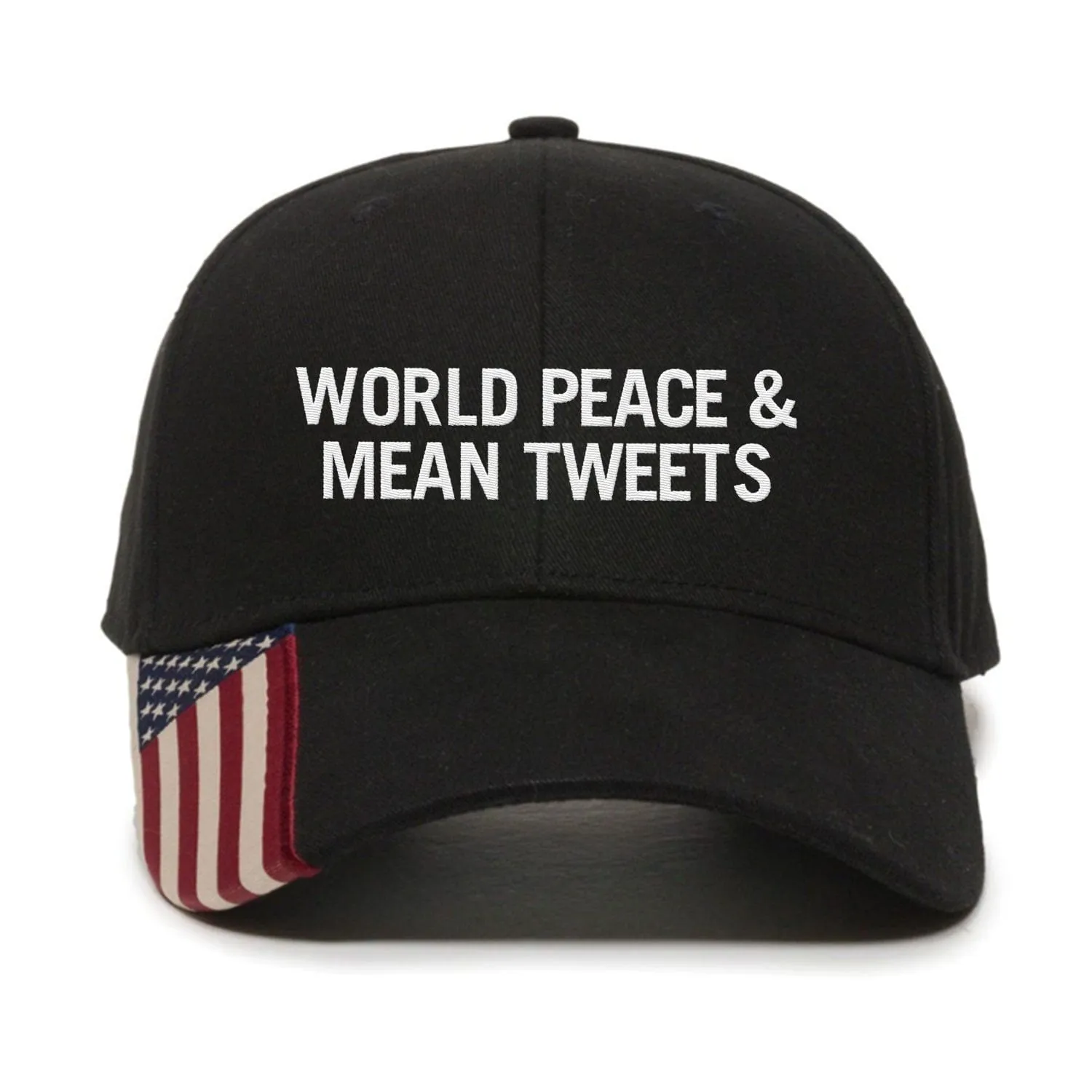 World Peace And Mean Tweets Premium Embroidered Hat