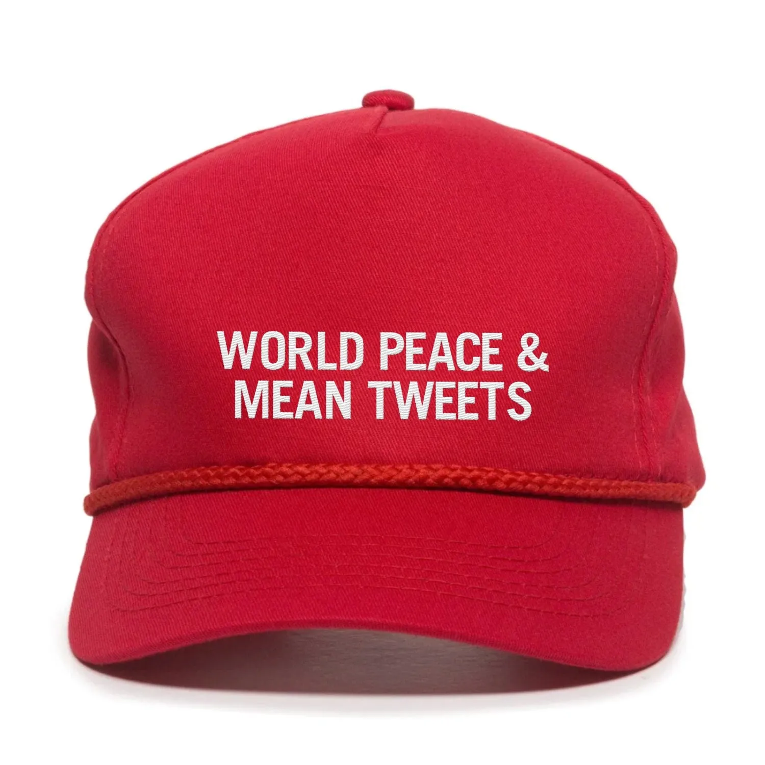 World Peace And Mean Tweets Premium Embroidered Hat