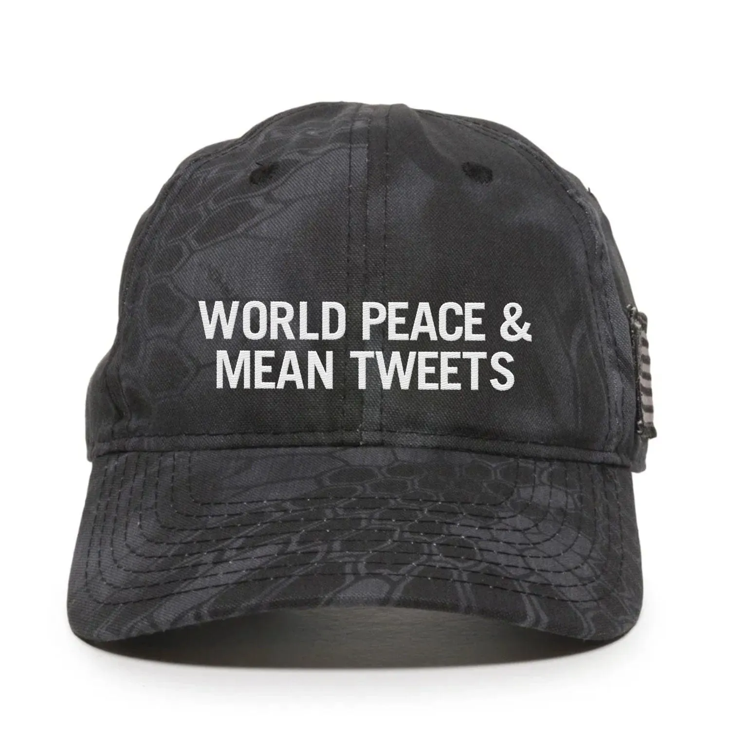 World Peace And Mean Tweets Premium Embroidered Hat