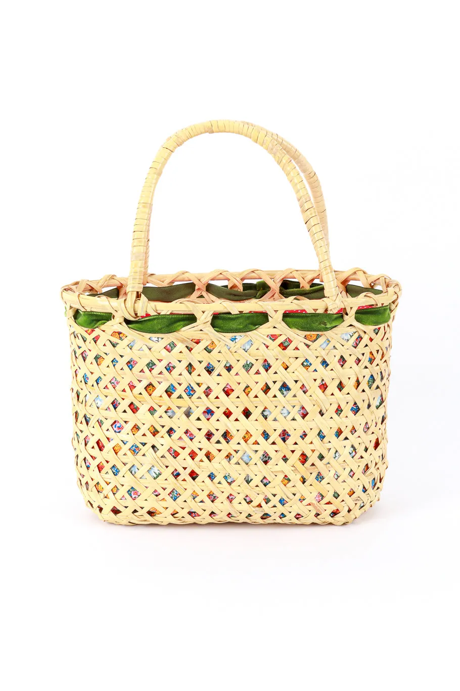 Woven Strawberry Picnic Bag