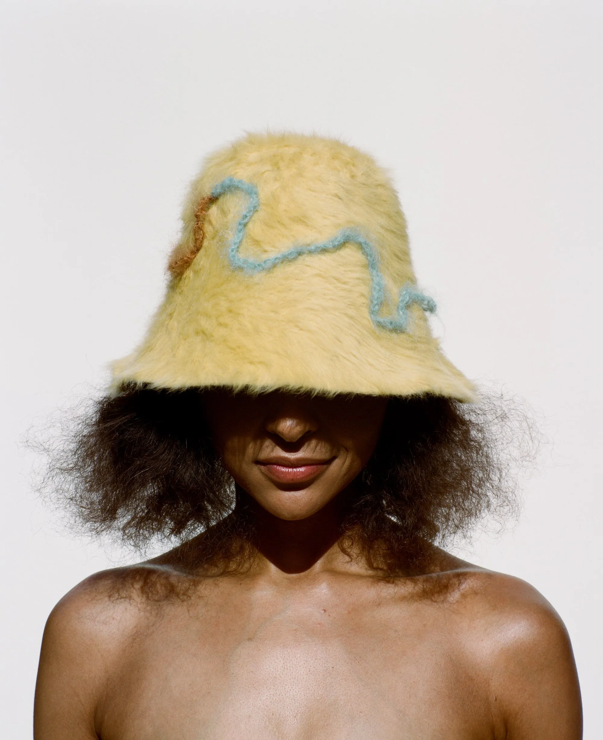 Yellow Pelle Hat
