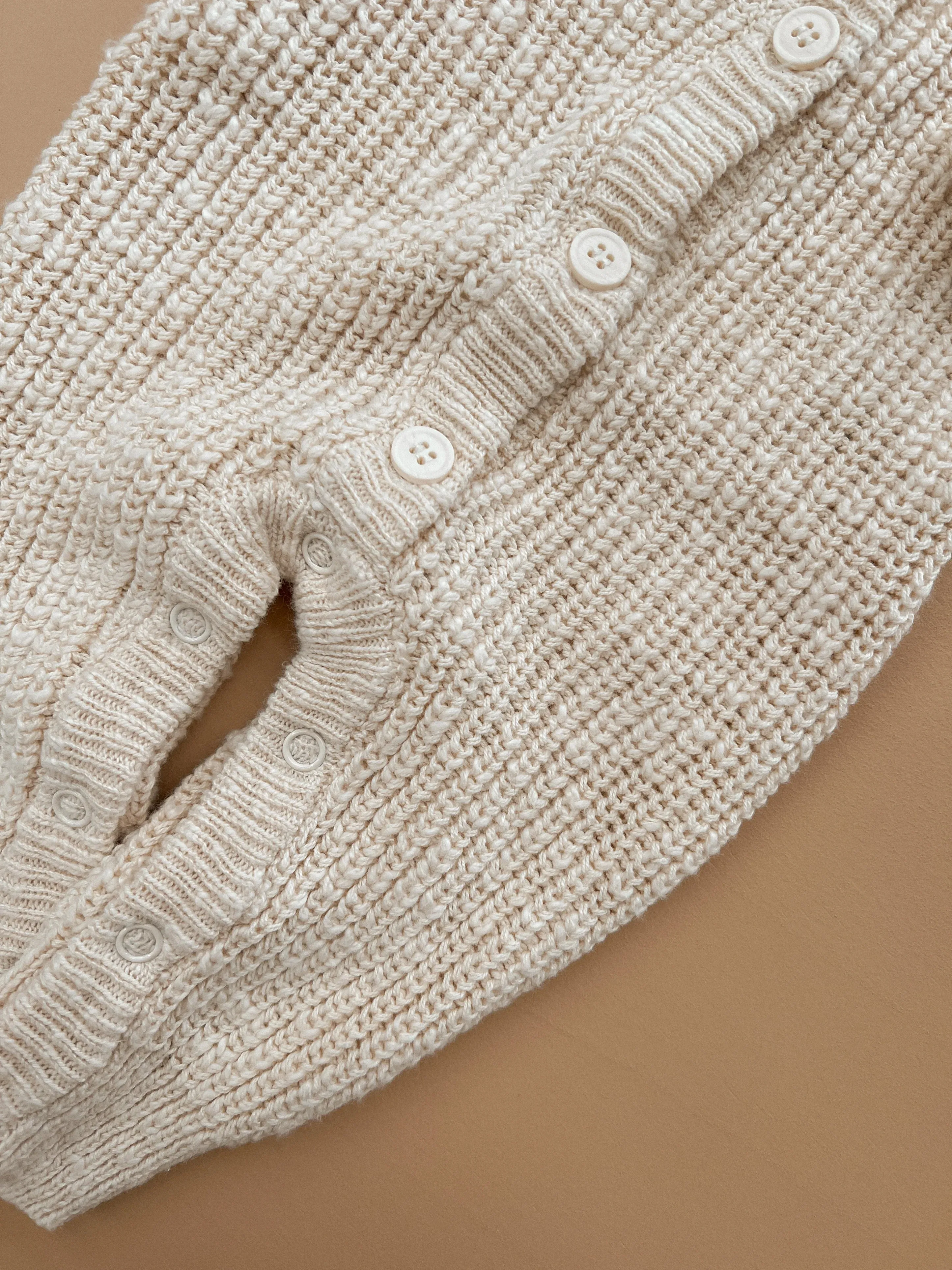 Ziggy Lou Classic Knit Romper - Honey